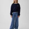 Leggings infantiles de pierna ancha con vuelta