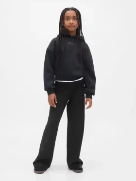 Leggings infantiles de pierna ancha con vuelta