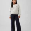 Leggings infantiles de pierna ancha con vuelta