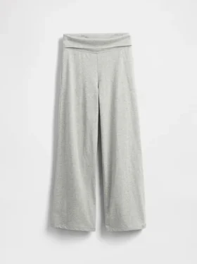 Leggings infantiles de pierna ancha con vuelta