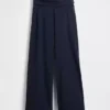 Leggings infantiles de pierna ancha con vuelta