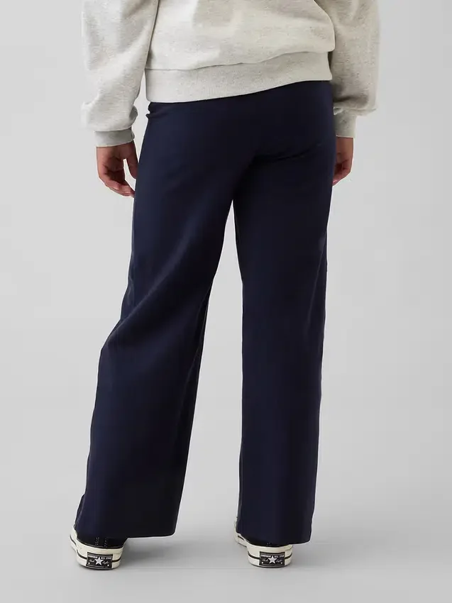 Leggings infantiles de pierna ancha con vuelta