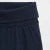 Leggings infantiles de pierna ancha con vuelta