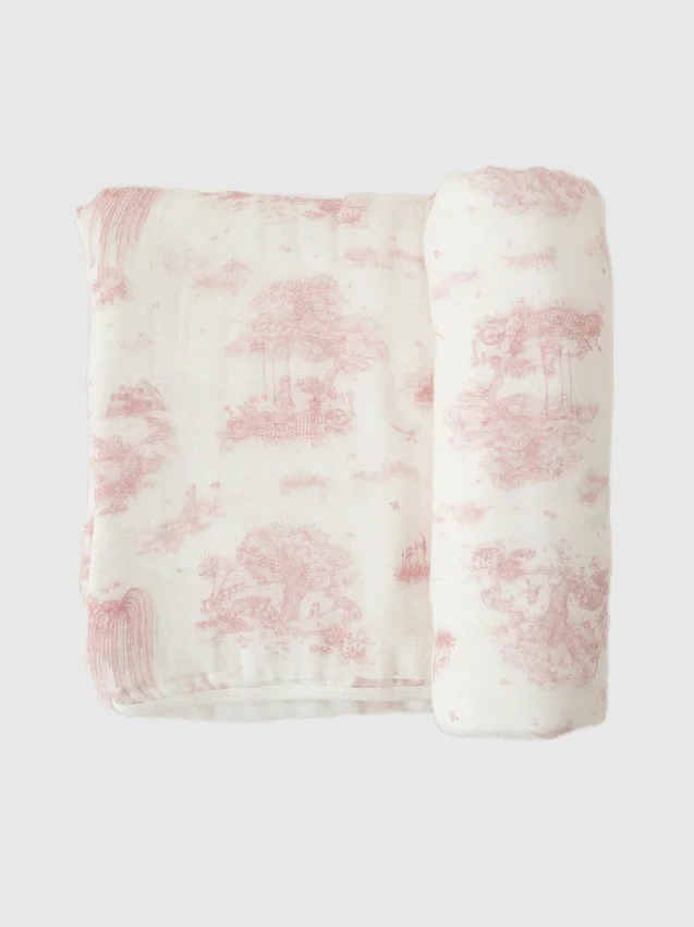 Manta de bambú para bebé «Spring Toile» de The Gilded Bird