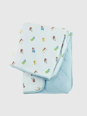Manta de bebé de bambú «Little Trucks»