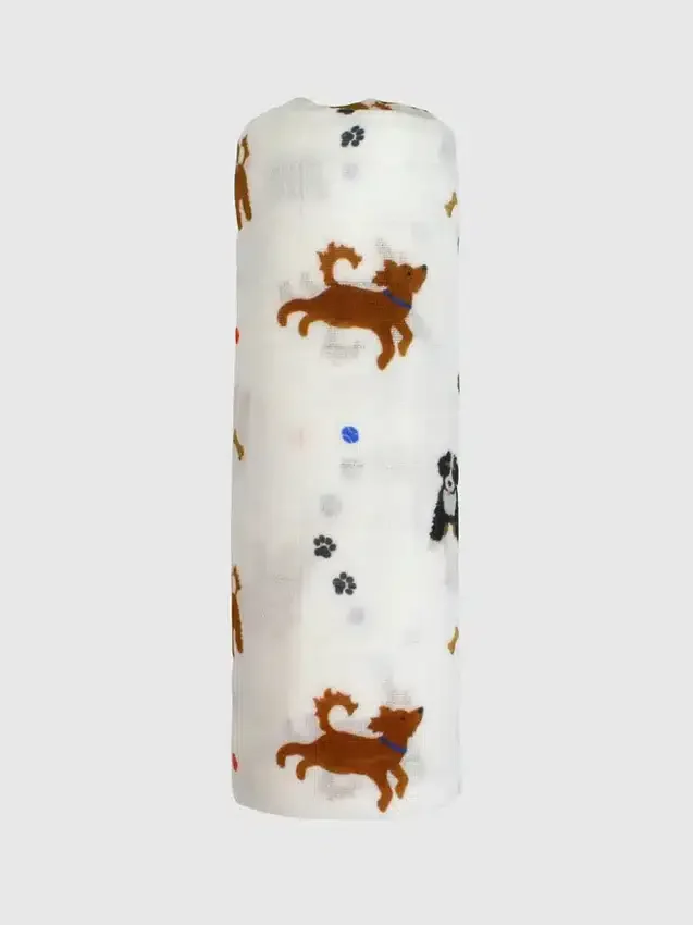 Manta envolvente Bamboo Little Dogs