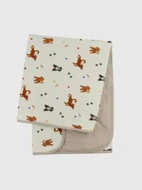Manta para bebé «Little Dogs» de bambú