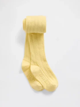 Medias de punto trenzado para bebés y niños