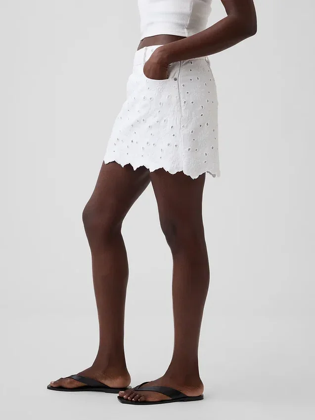 Minifalda bordada