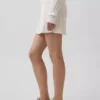 Minifalda-pantalón de punto trenzado 100 % algodón