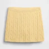 Minifalda-pantalón de punto trenzado 100 % algodón
