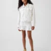Minifalda vaquera con volantes para niña