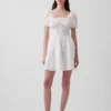 Minivestido con cintura fruncida
