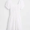 Minivestido con cintura fruncida