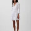 Minivestido con ribete de encaje