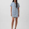 Minivestido de camisa vaquera ultrasuave