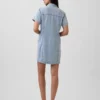 Minivestido de camisa vaquera ultrasuave
