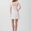 Minivestido de cintura baja con pinzas