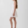 Minivestido de cintura baja con pinzas