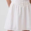 Minivestido de cintura baja con pinzas