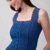 Minivestido de cintura baja con pinzas