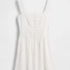 Minivestido de cintura baja con pinzas