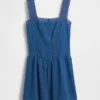 Minivestido de cintura baja con pinzas