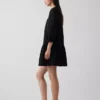Minivestido de cintura baja con ribete de encaje