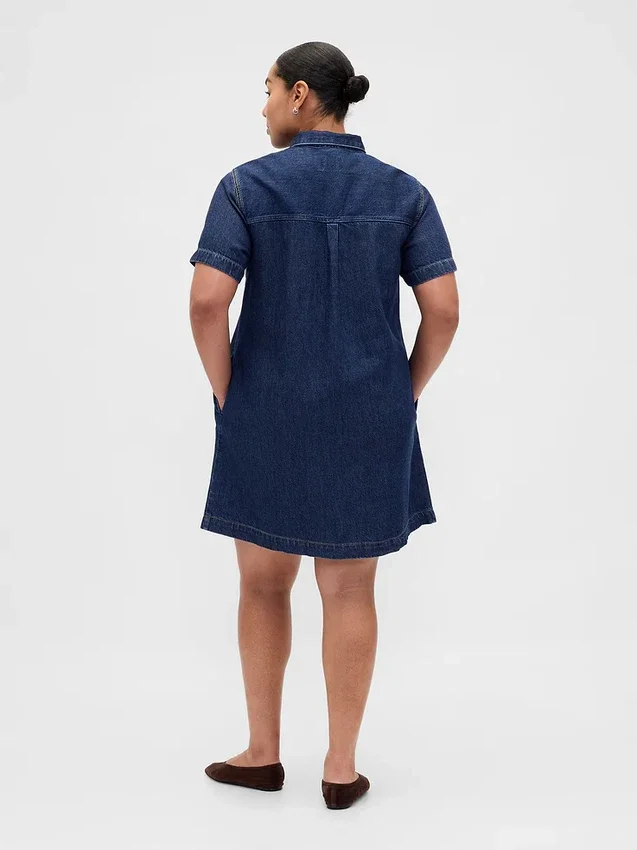 Minivestido de denim ultrasuave