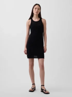 Minivestido de ganchillo 100 % algodón