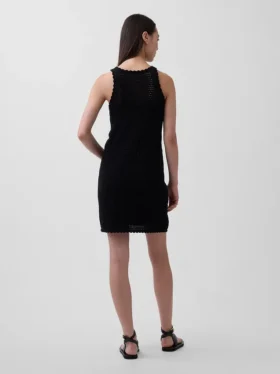 Minivestido de ganchillo 100 % algodón