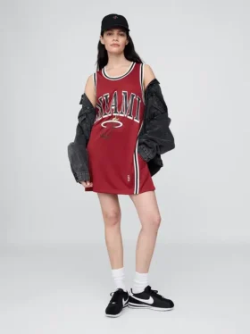 Minivestido de jersey reciclado de los Miami Heat de la NBA