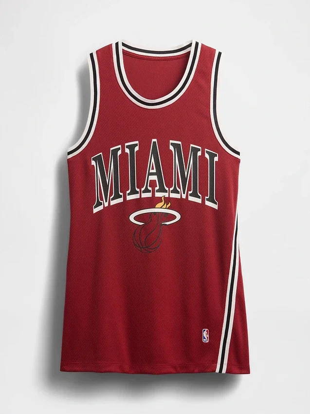 Minivestido de jersey reciclado de los Miami Heat de la NBA