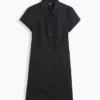 Minivestido tipo camisa con cintura imperio