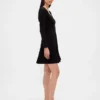 Minivestido tipo corsé con escote corazón de punto doble