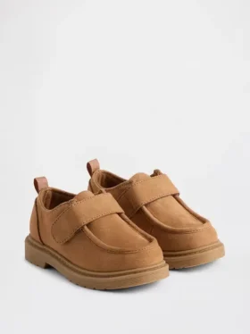 Mocasines de ante vegano para niños pequeños