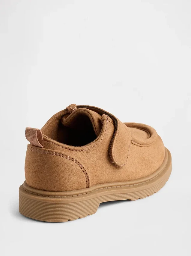 Mocasines de ante vegano para niños pequeños