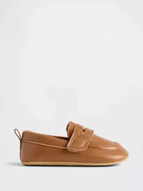 Mocasines de piel vegana para bebé