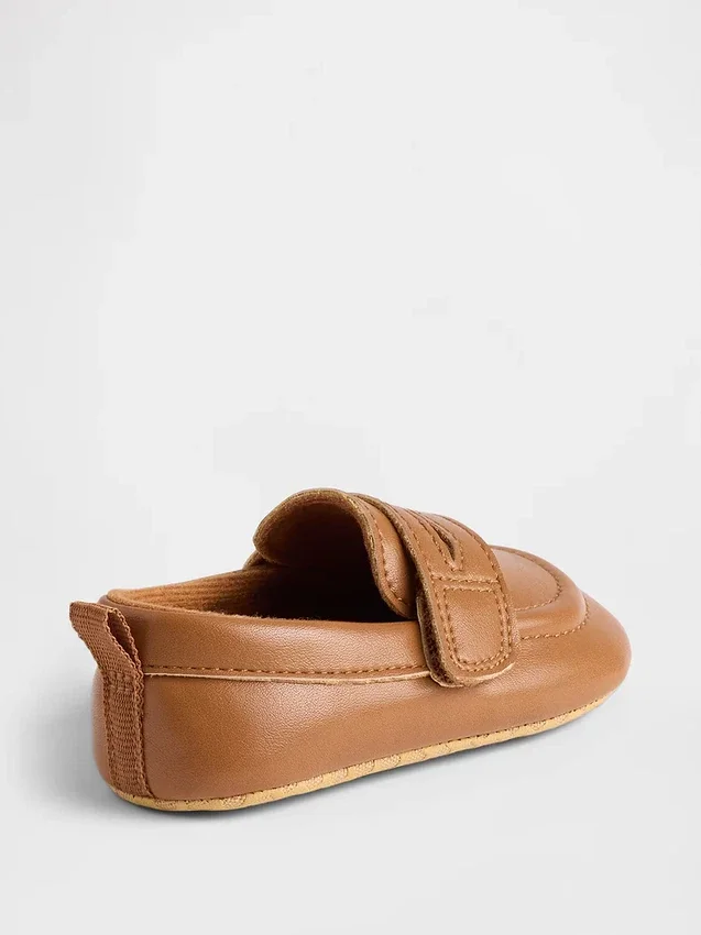 Mocasines de piel vegana para bebé