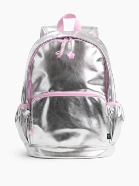 Mochila infantil con colgantes metalizados