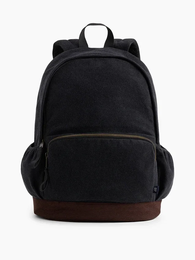 Mochila infantil de vaquero y pana