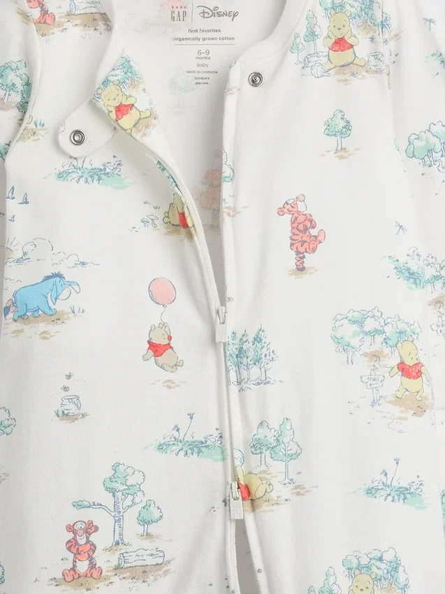 Mono con pies de algodón orgánico para bebé de Winnie the Pooh