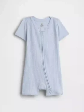 Mono corto «Baby First Favorites» de punto de canalé fino
