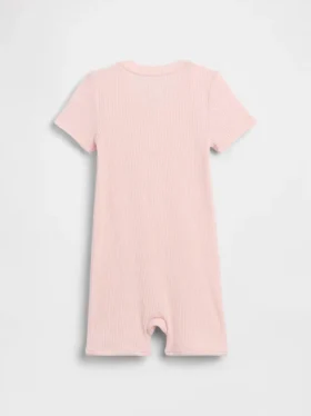 Mono corto «Baby First Favorites» de punto de canalé fino