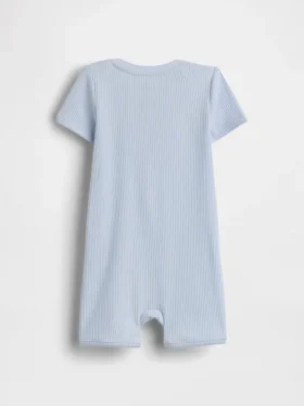Mono corto «Baby First Favorites» de punto de canalé fino