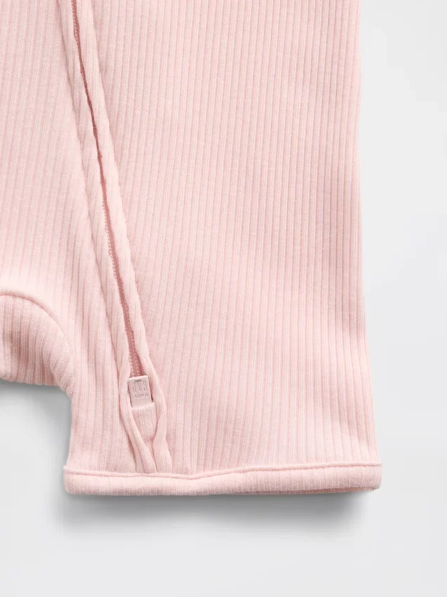 Mono corto «Baby First Favorites» de punto de canalé fino