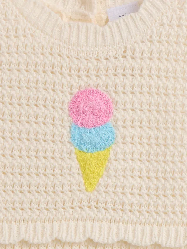 Mono corto de ganchillo «Baby Ice Cream»