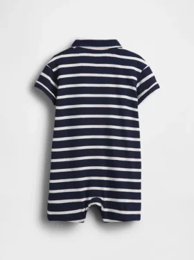 Mono corto de polo de jersey para bebé