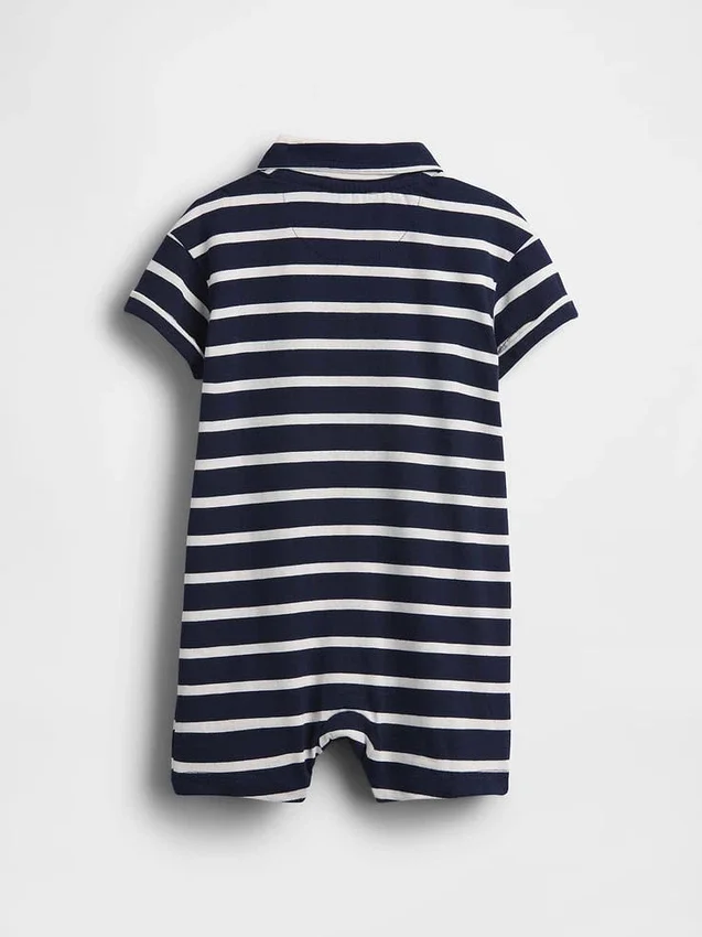Mono corto de polo de jersey para bebé