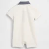 Mono corto de polo de piqué para bebé